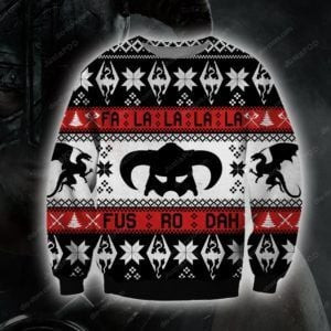 The Elder Scrolls Knitting Ugly Christmas Sweater Adult 3D Funny Matching for family