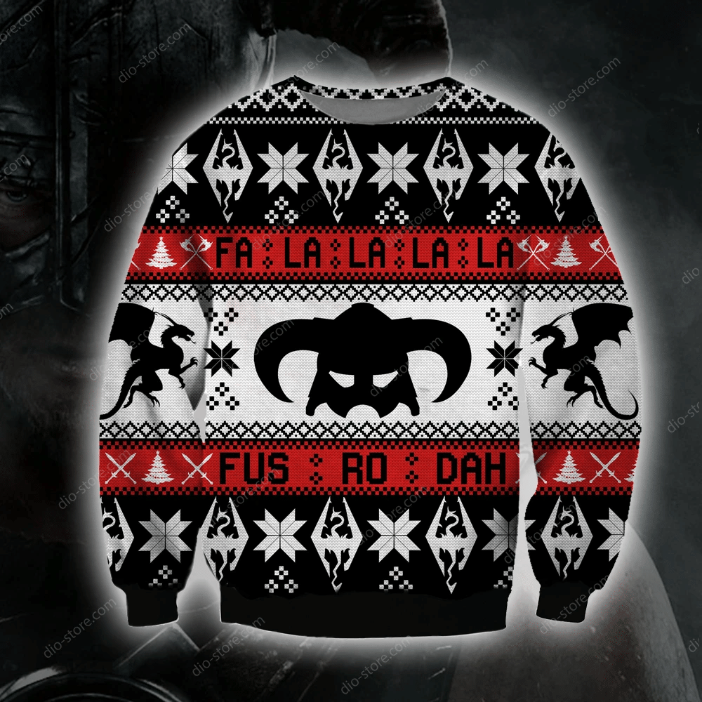 The Elder Scrolls Ugly Christmas Sweater Adult 3D Funny Matching for family