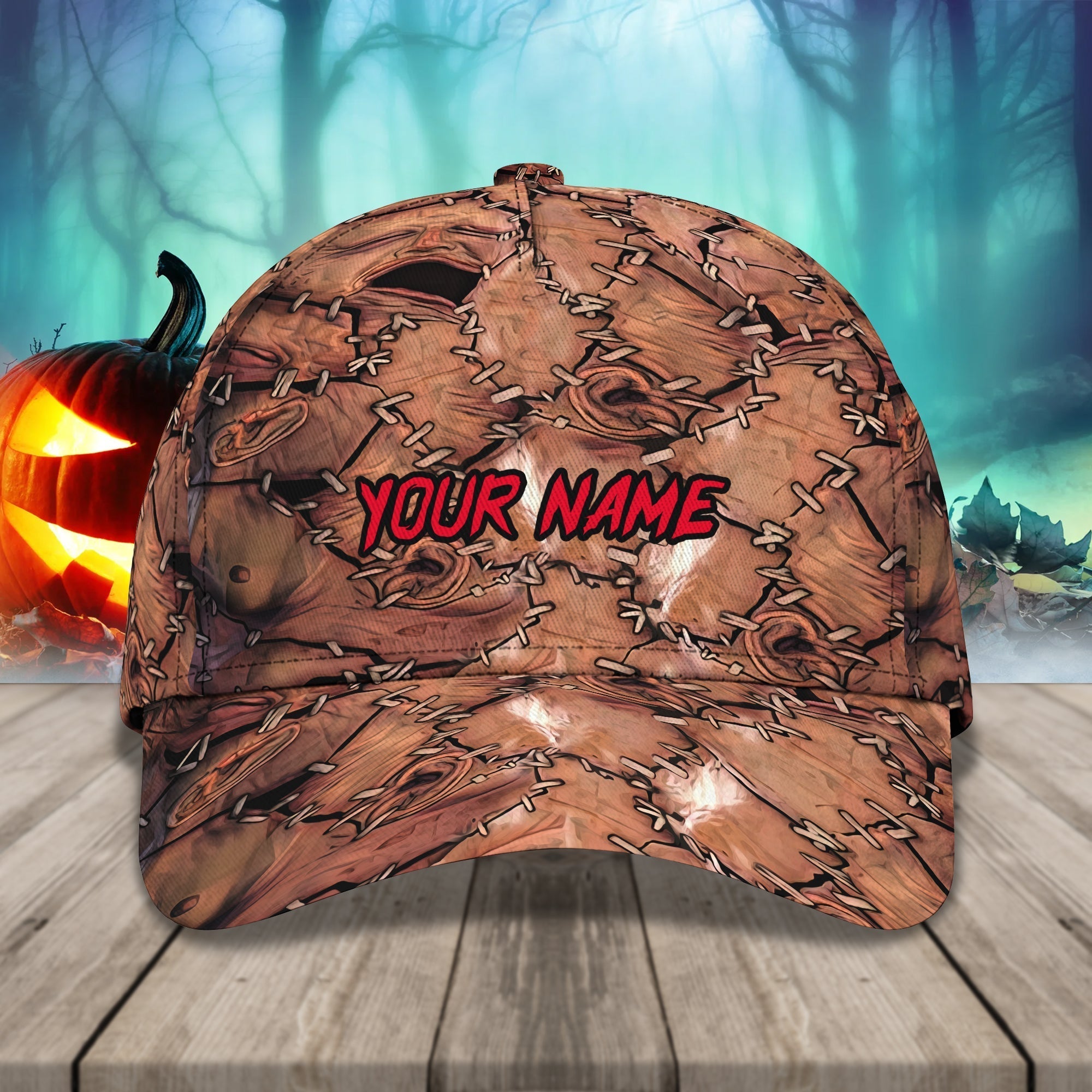 The Face Halloween Caps Unisex Customized Name Baseball Cap 3D, Cap With Adjustable Hat For Mens Womens Trucker Hats Custom Hats Gifts For Men & Women