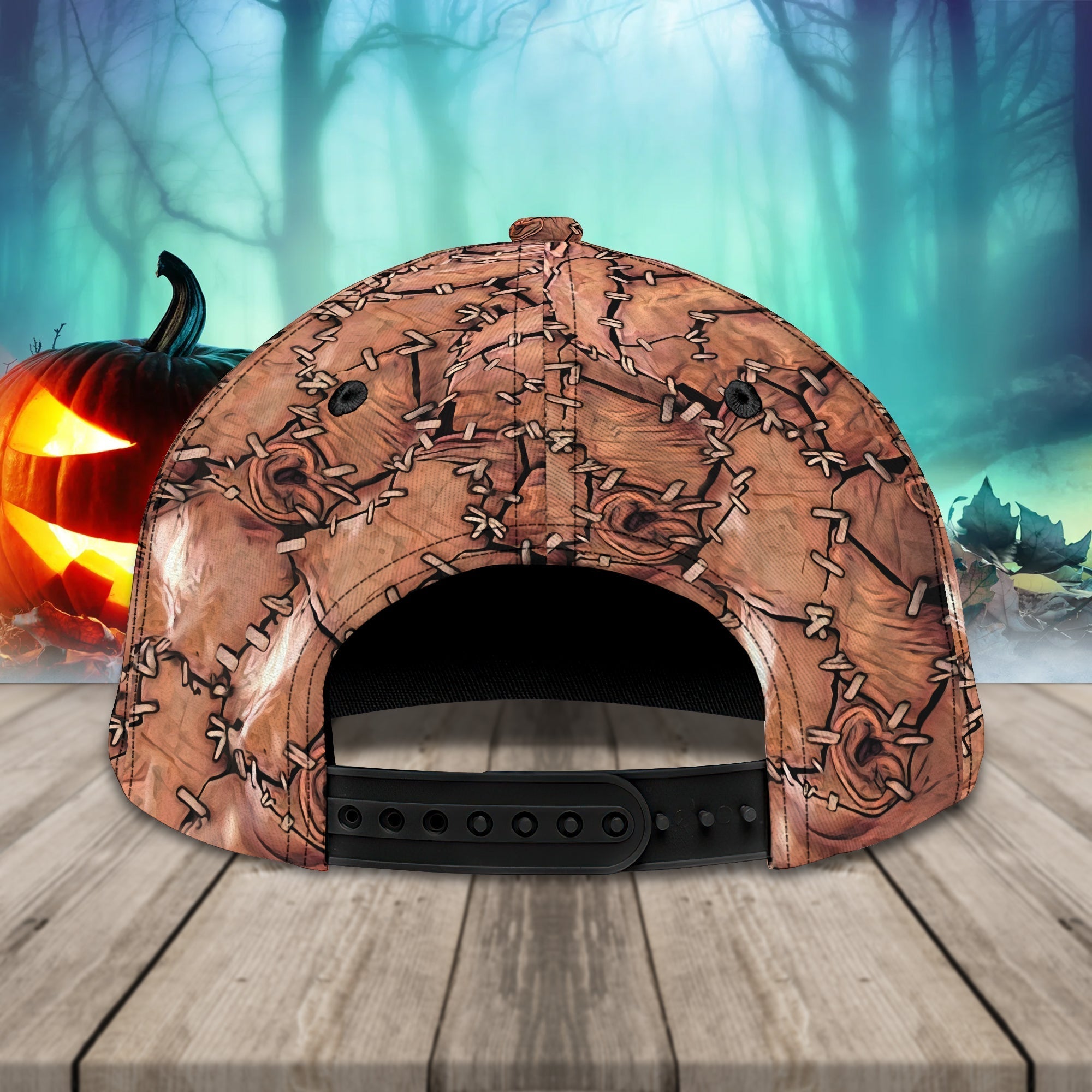 The Face Halloween Caps Unisex Customized Name Baseball Cap 3D, Cap With Adjustable Hat For Mens Womens Trucker Hats Custom Hats Gifts For Men & Women