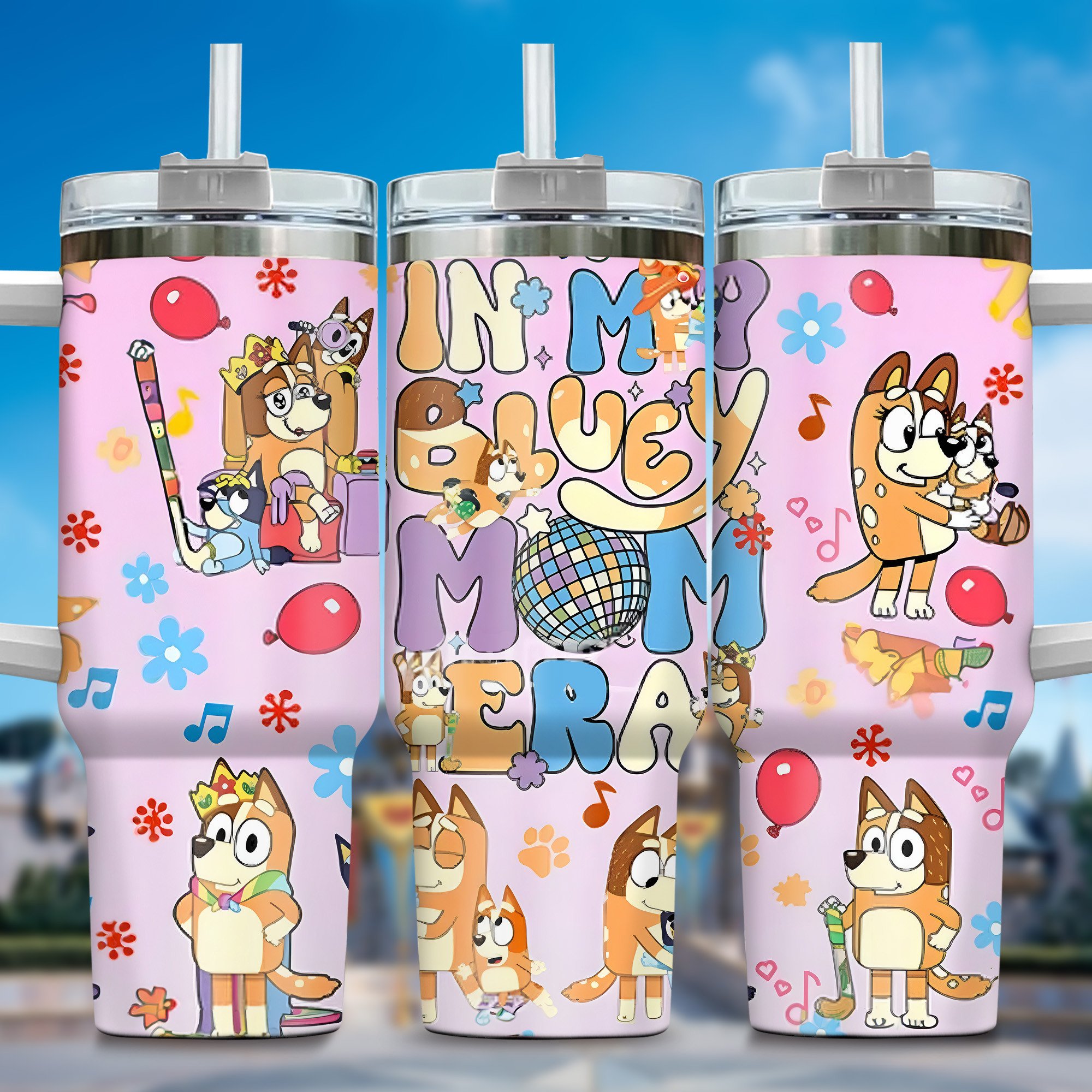 The Family Bluey Cartoon Custom Stanley Cup 40 oz 30 oz Tumbler With HandleTVC2301360