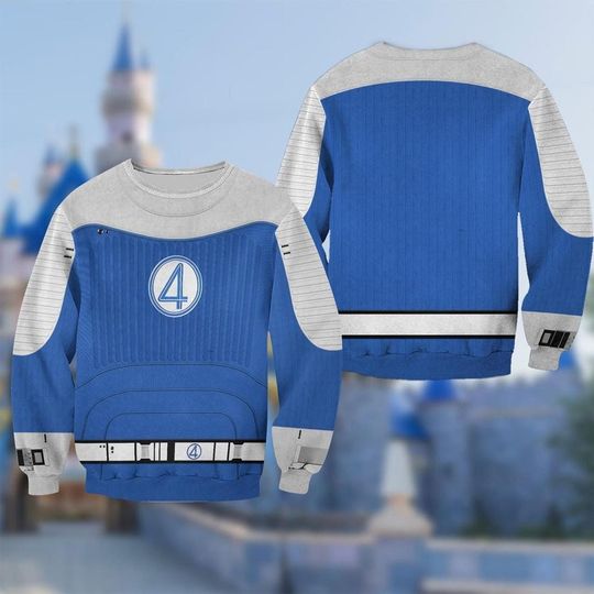 The Fantastic Four First Steps 3D Full Over Print , Fantastic Four Halloween 3D Sweatshirt - Image 7