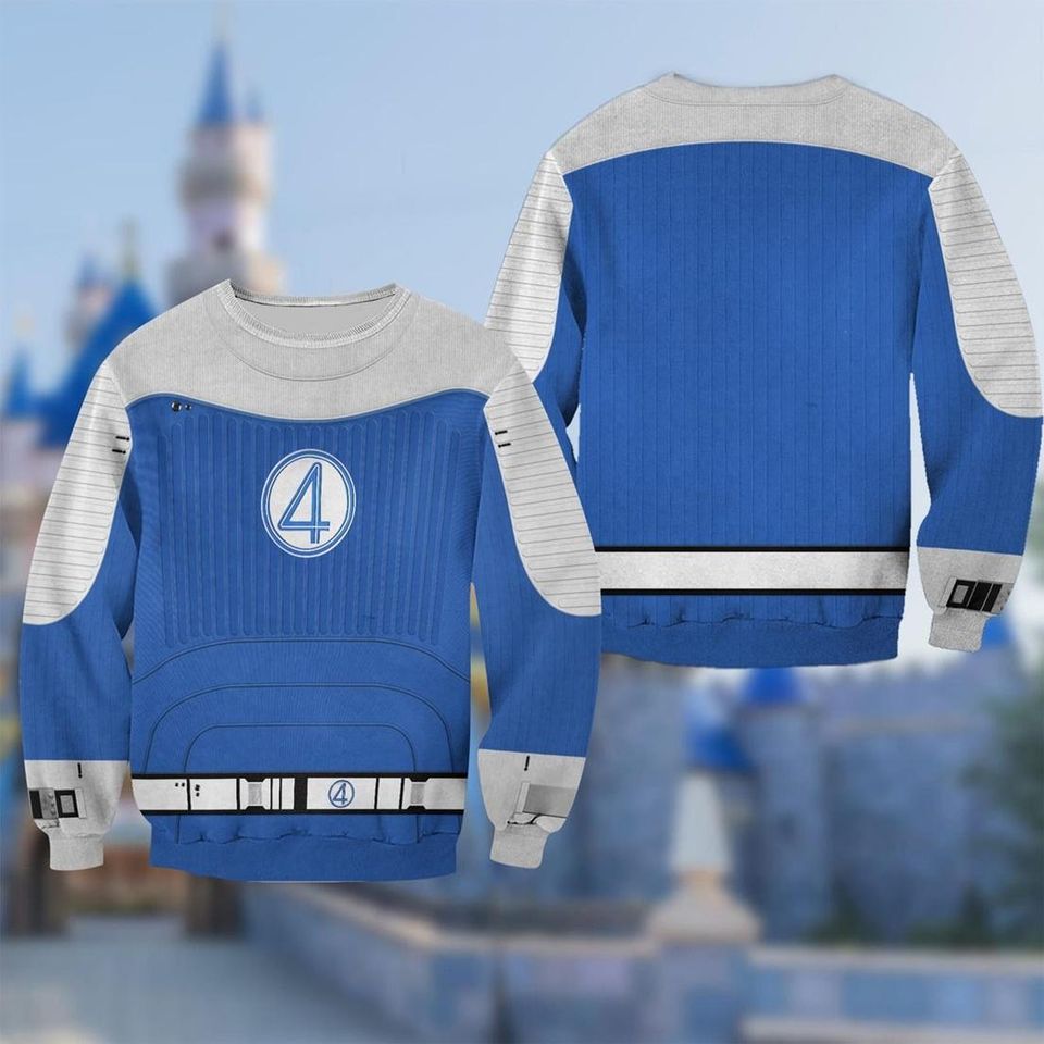 The Fantastic Four First Steps 3D Full Over Print , Fantastic Four Halloween 3D Sweatshirt
