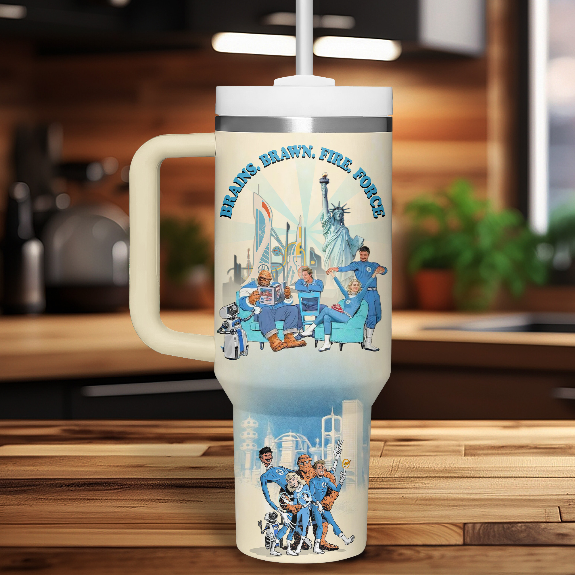 The Fantastic Four: First Steps Movies Custom Stanley Cup 40 oz 30 oz Tumbler With HandleTVC2301178 - Image 2