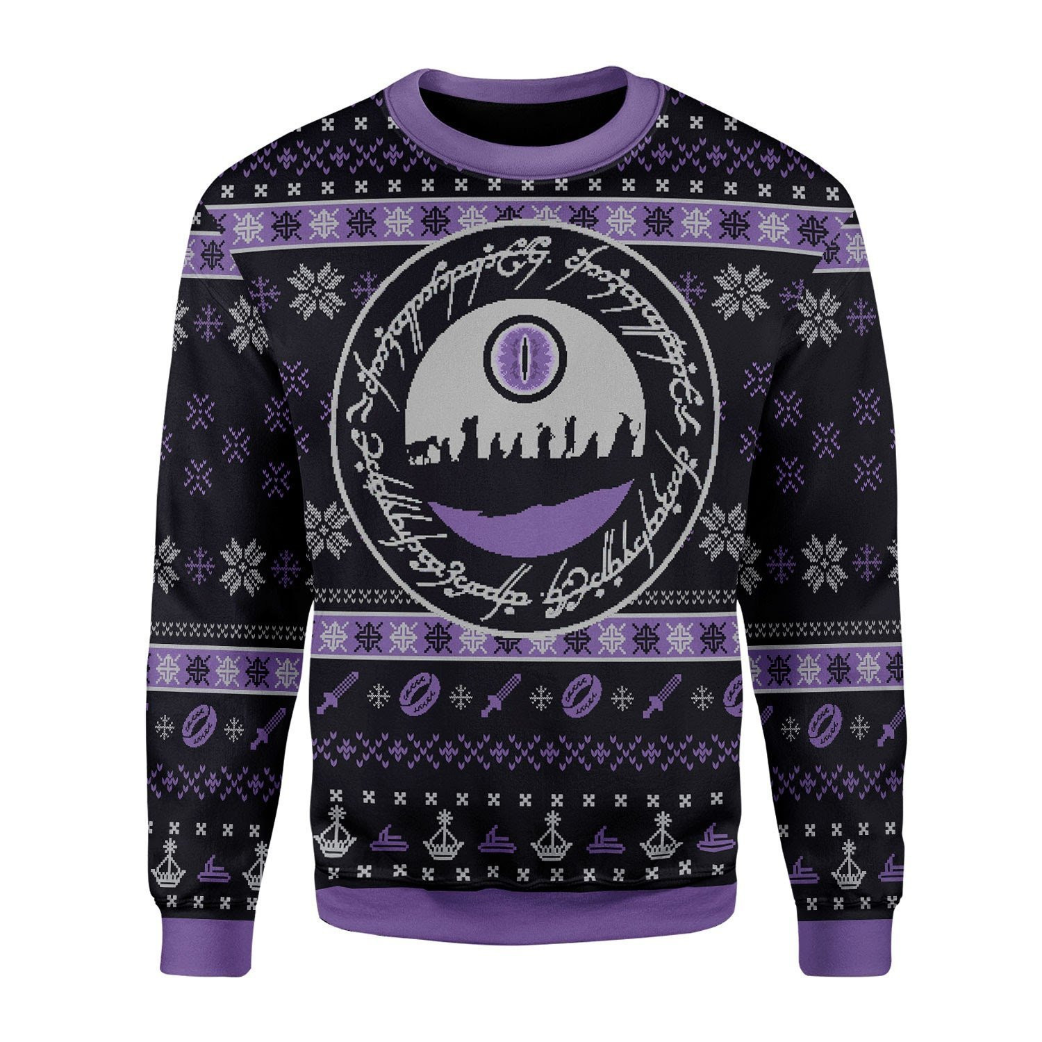 The Fellowship Ugly Christmas Sweater Adult 3D Funny Matching for family