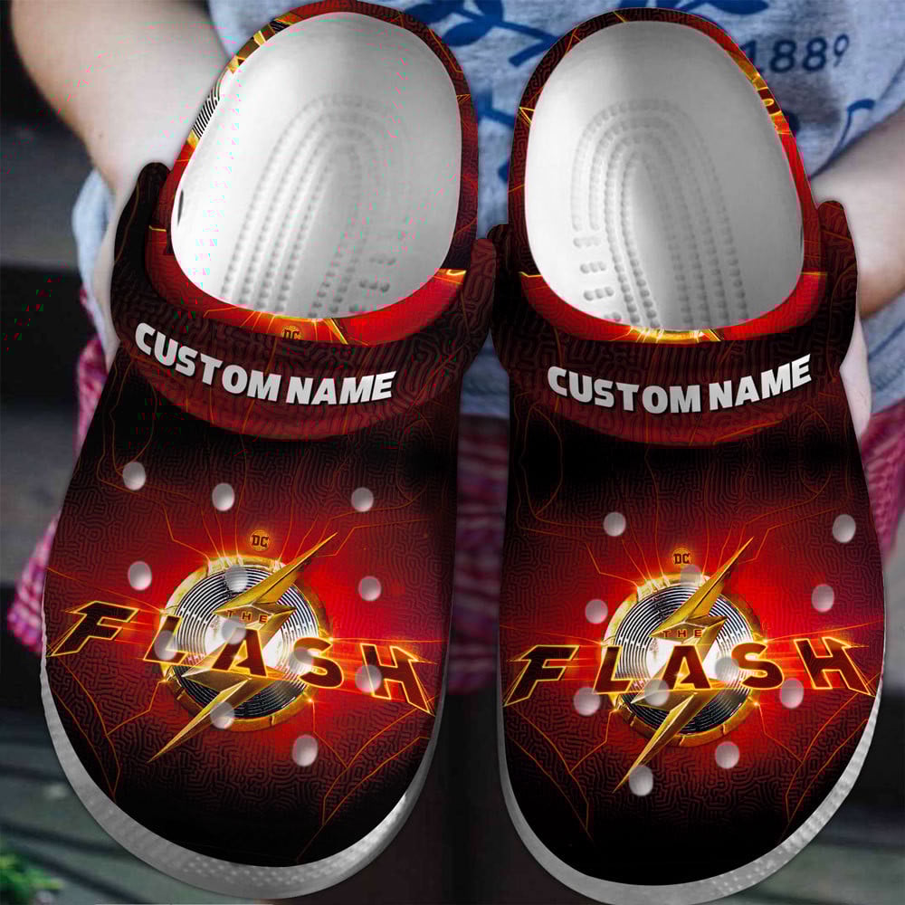 The Flash Movie Crocs Crocband Clogs Shoes Comfortable For Men Women and Kids
