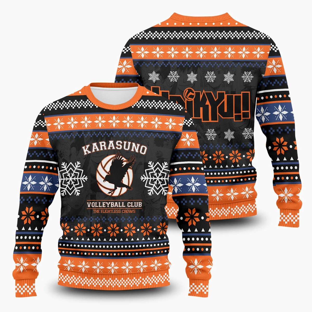 The Flightless Crows Ugly Christmas Sweater Adult 3D Funny Matching for family