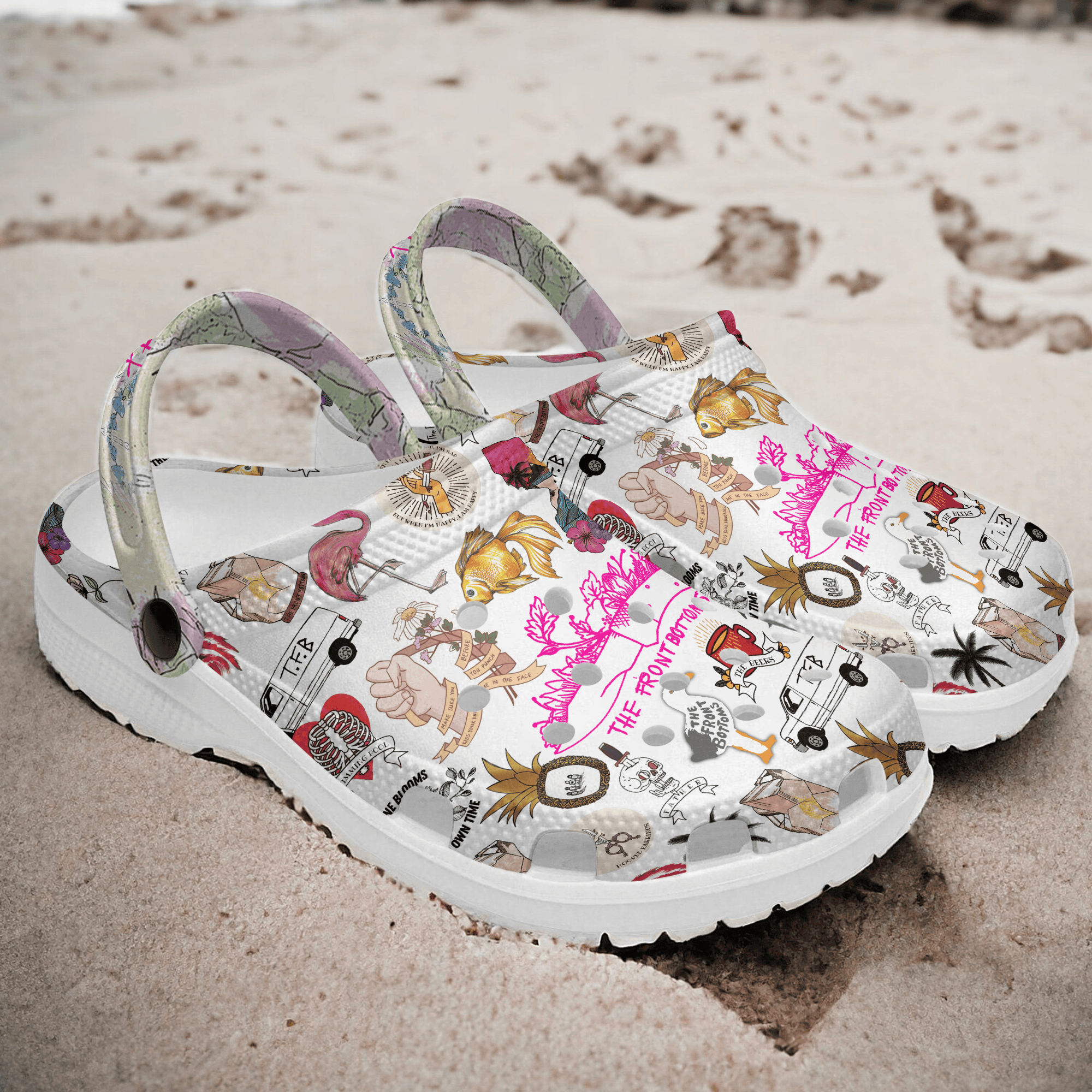 The Front Bottoms Music Crocs Crocband Clogs Shoes Comfortable For Men Women and Kids - Image 3