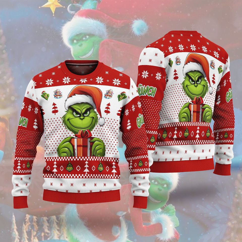 The funny character Art Ugly Christmas Sweater