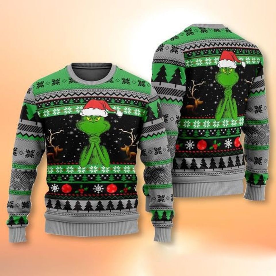 The funny character Merry Grin Christmas Sweater