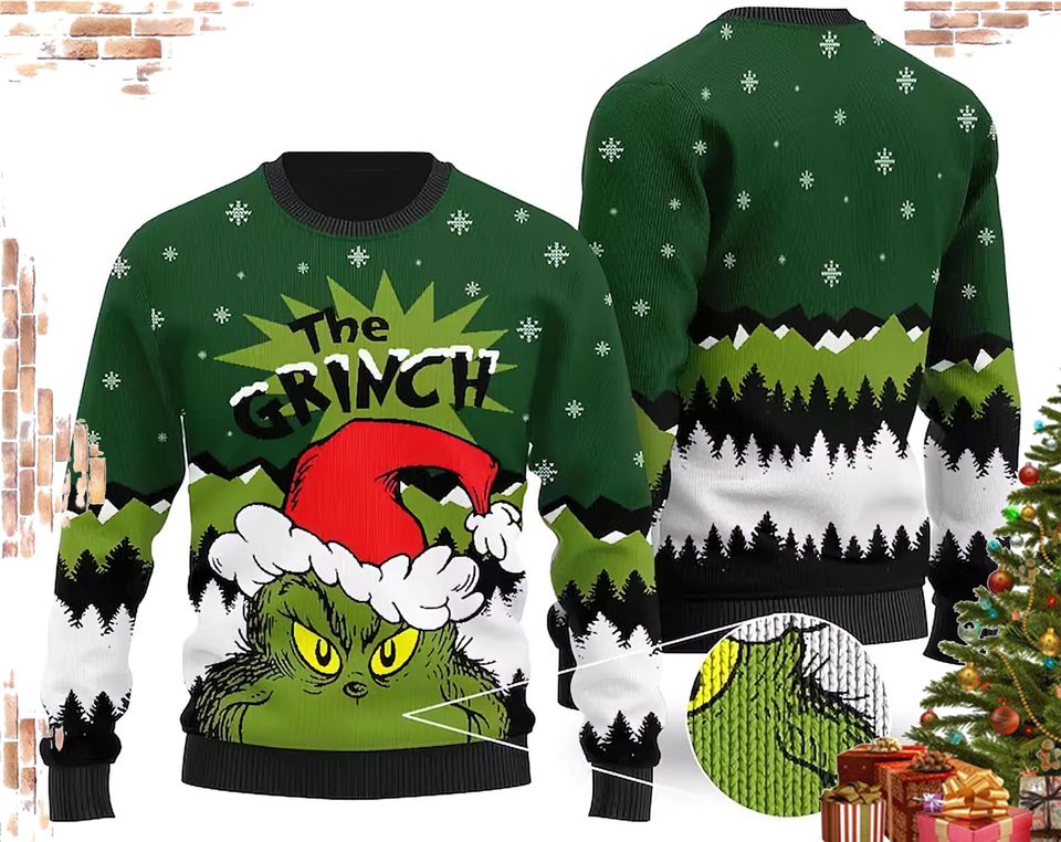 The funny character Santa Cute Ugly Christmas Sweater