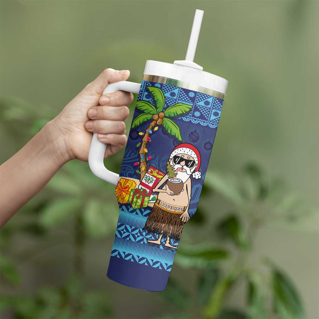 The Funny Santa Wears Sulu Christmas Fijian Christmas Palm Tree Custom Stanley Cup 40 oz 30 oz Tumbler With HandleTVC2301345 - Image 3