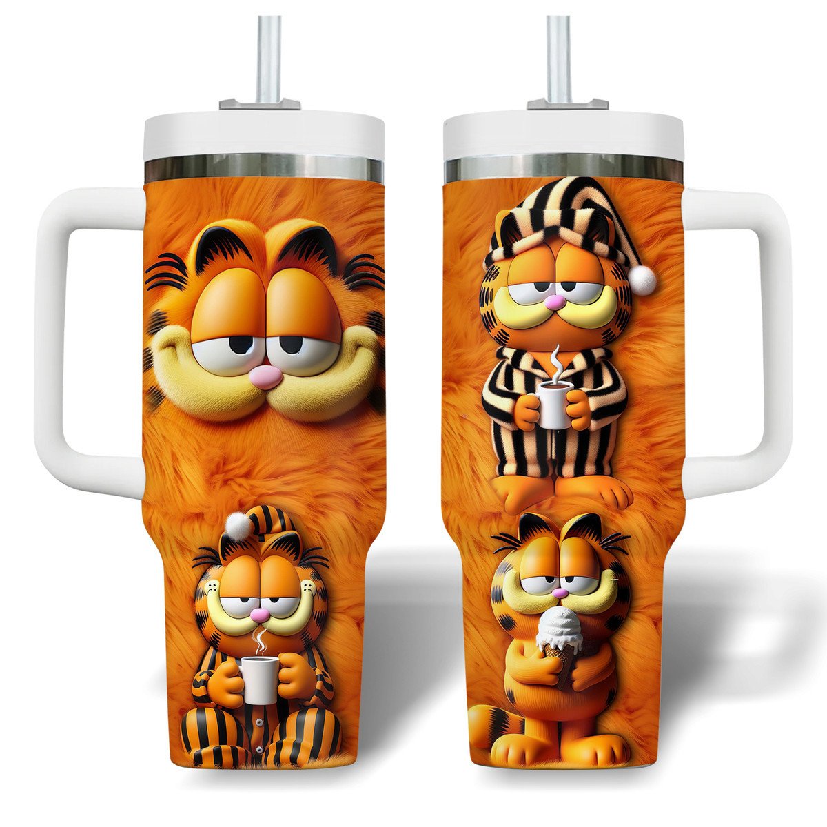The Garfield Cartoon Custom Stanley Cup 40 oz 30 oz Tumbler With HandleTVC2301306