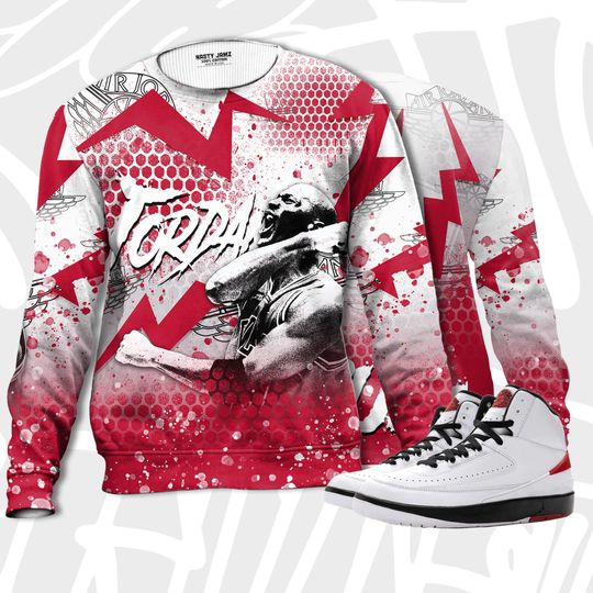 The GOAT 23 3D Hexagon.Jordan 2 OG Chicago,The GOAT 23 Sweatshirt - Image 6