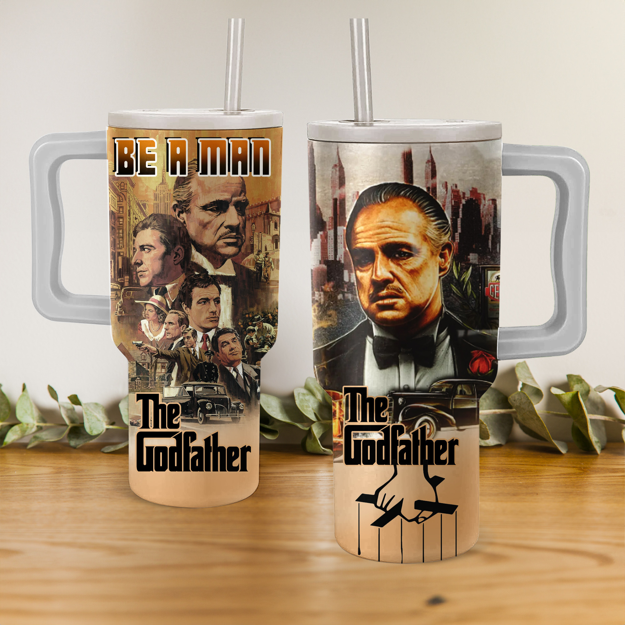 The Godfather Movies Custom Stanley Cup 40 oz 30 oz Tumbler With HandleTVC2301151