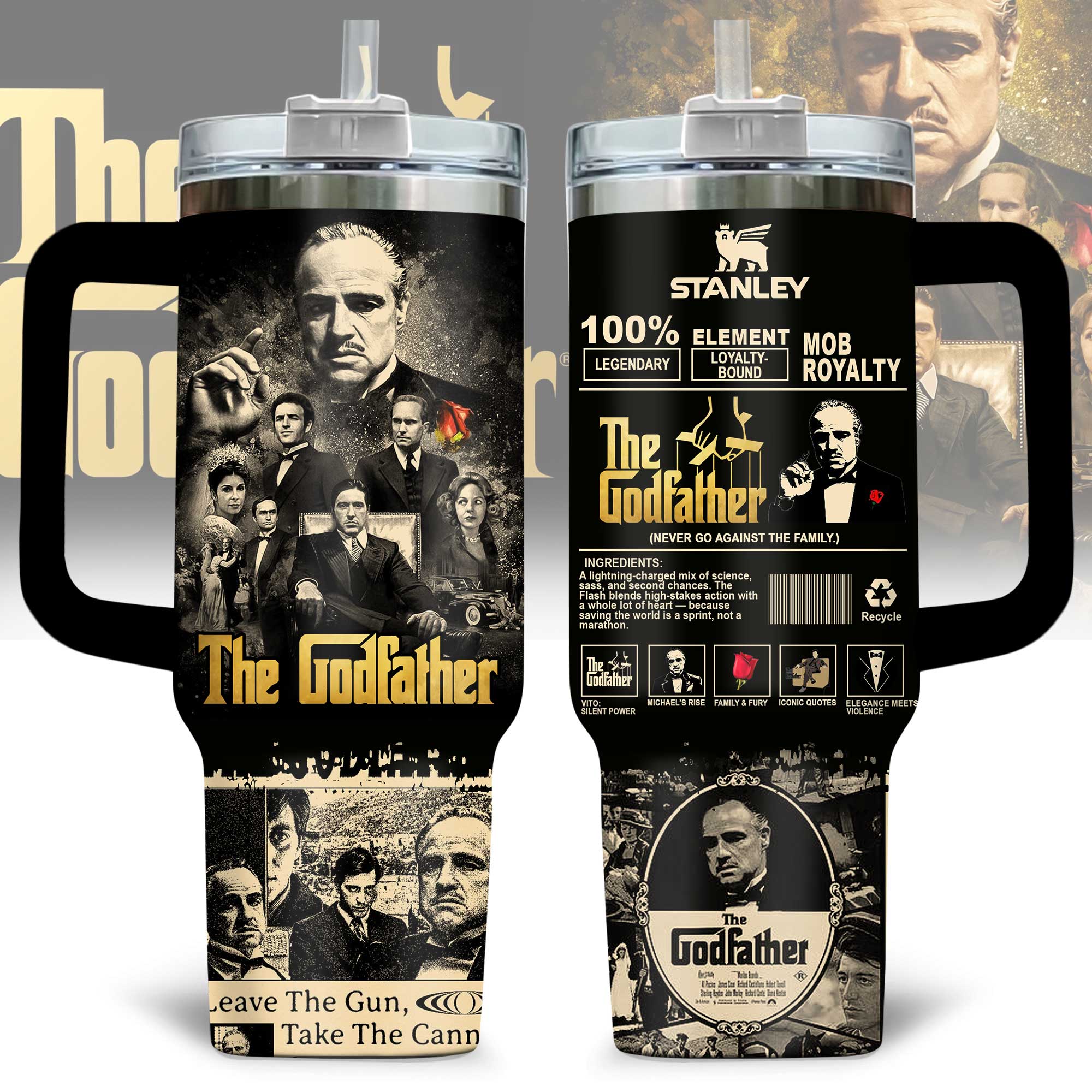 The Godfather Movies Custom Stanley Cup 40 oz 30 oz Tumbler With HandleTVC2301172