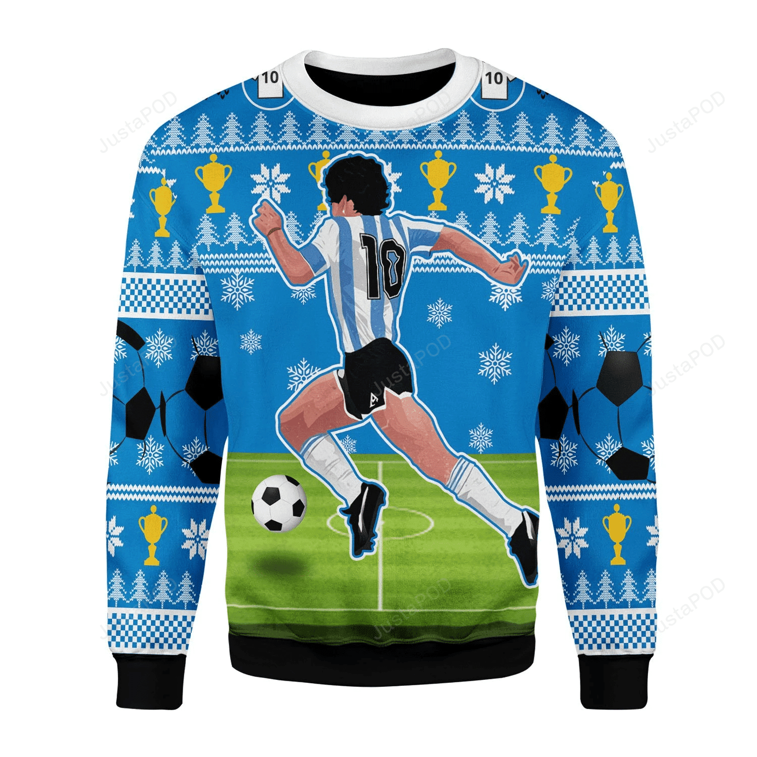 The Golden Boy Ugly Christmas Sweater Adult 3D Funny Matching for family
