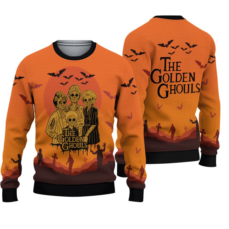 The Golden Ghouls Golden Girls Christmas Ugly Christmas 3D Sweater