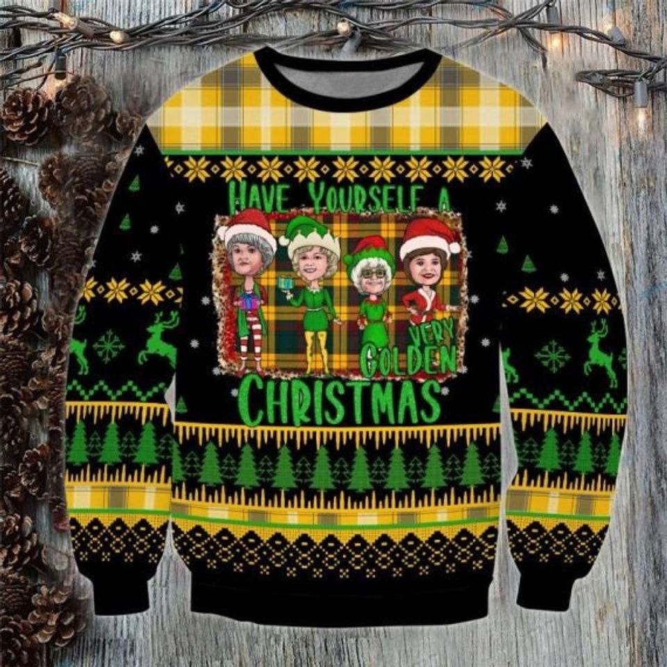 The Golden Girls Christmas Unisex Woolen Sweater