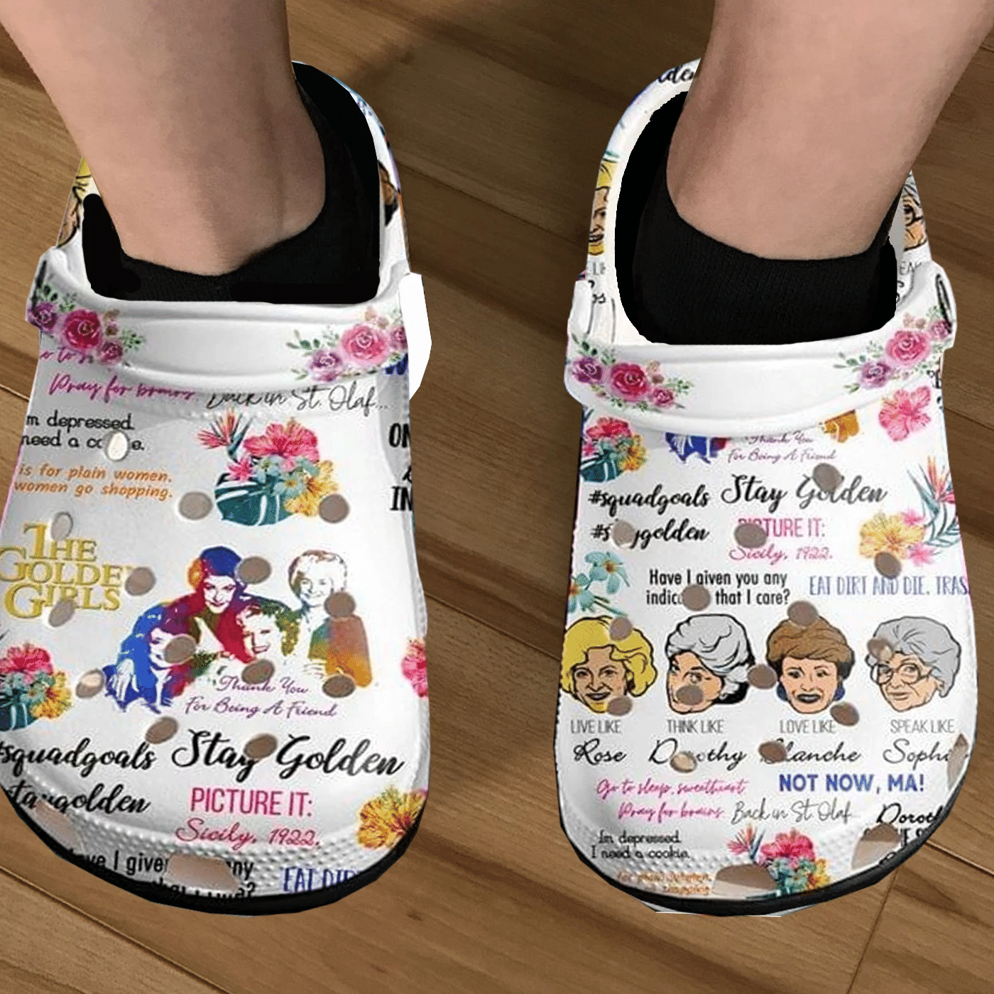 The Golden Girls Crocs Clog Shoes