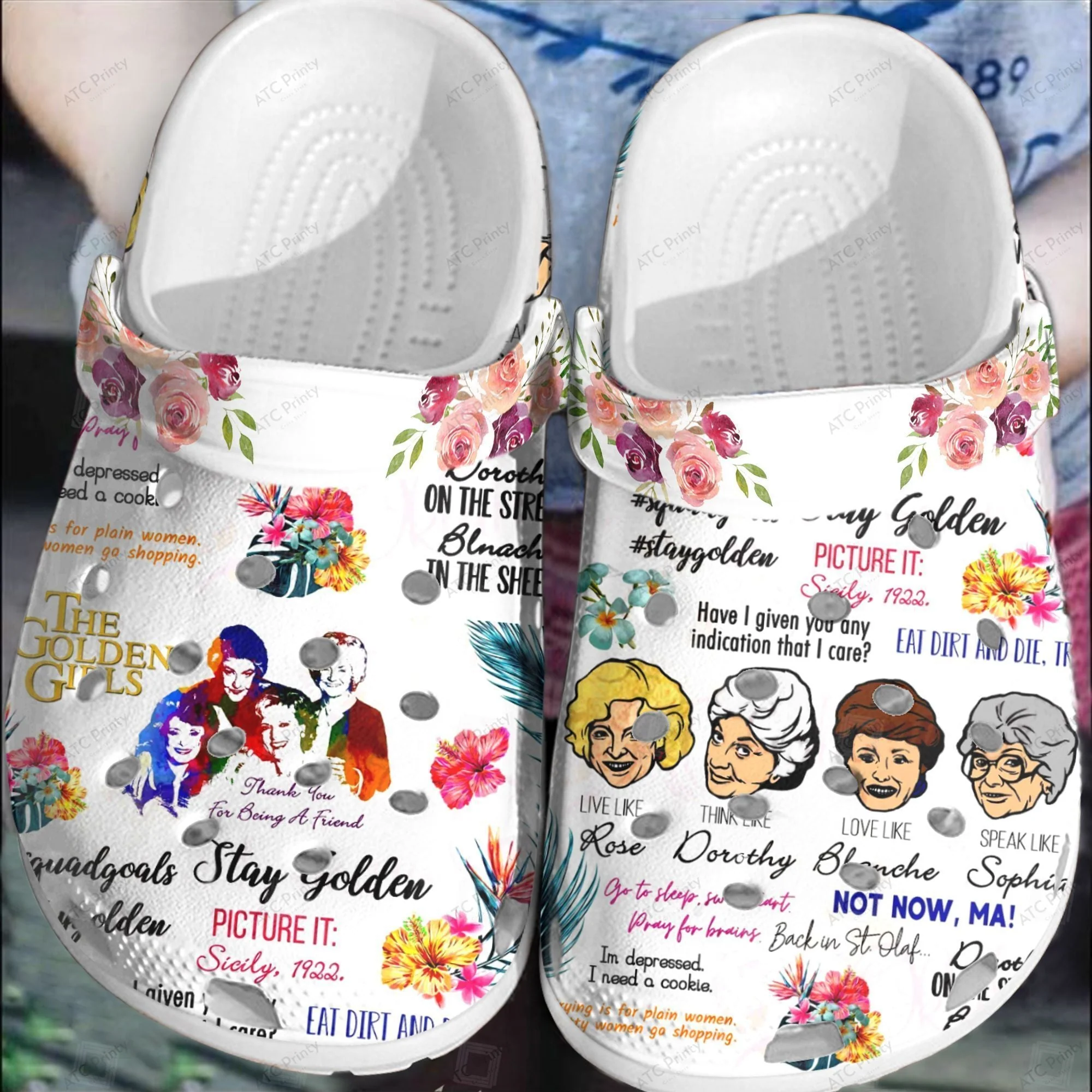 The Golden Girls Crocs Crocband Clogs Comfortable Shoes For Men Women
