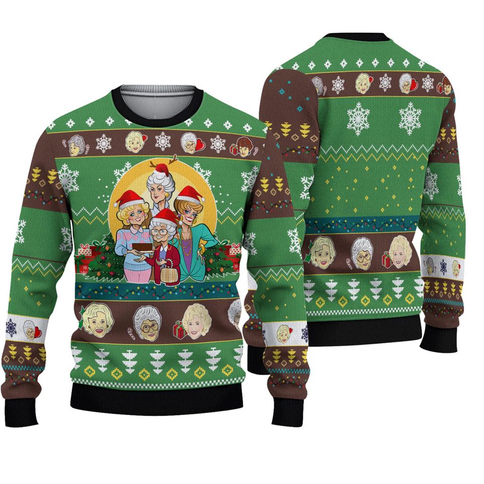 The Golden Girls Knitted Ugly Christmas Sweater