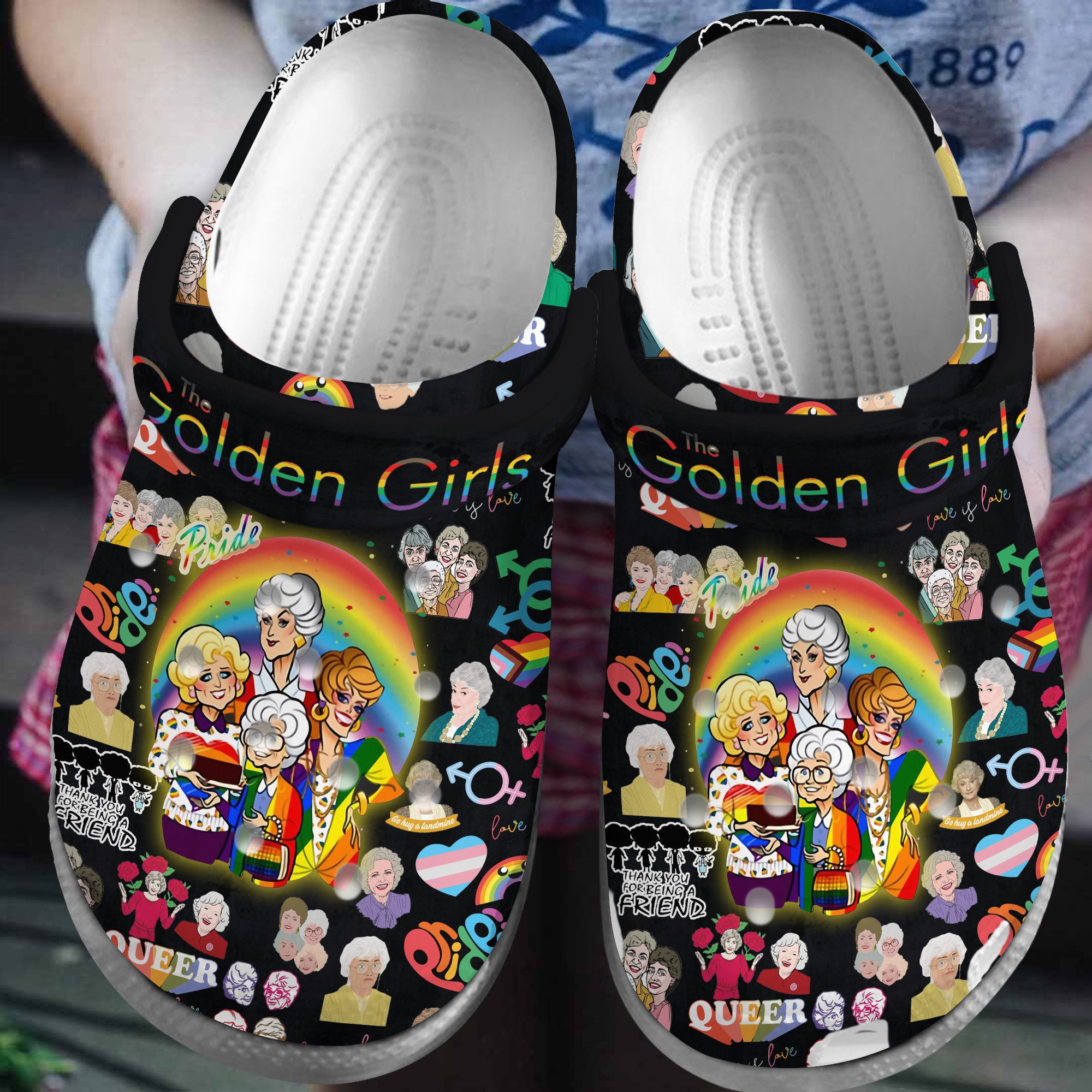 The Golden Girls TV Series Crocs Crocband Clogs Shoes Comfortable For Men Women and Kids