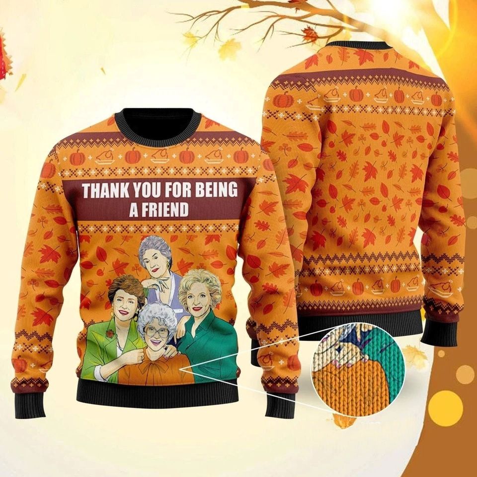 The Golden Show Halloween Shirt, Thank You For Being A Friend Christmas
