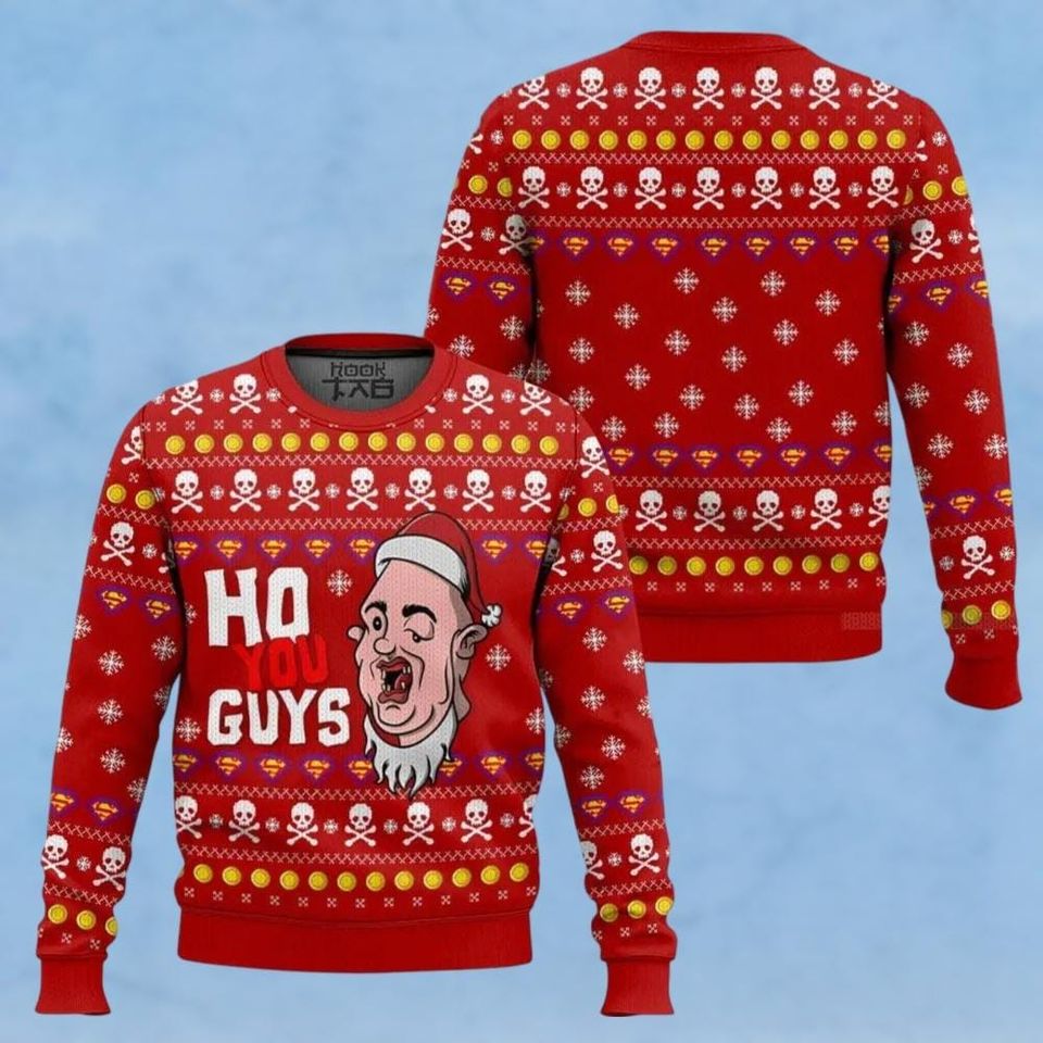 The Goonies Ugly Christmas Sweater, Ho You Guys Sweater, Meme Christmas