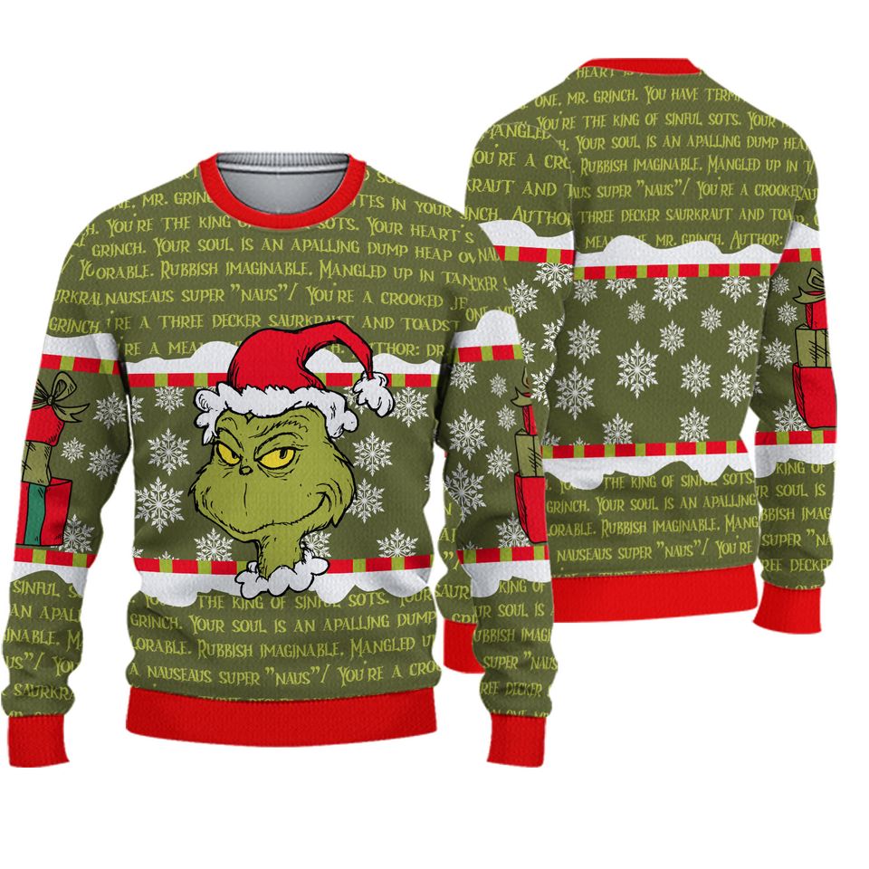 The Grin-ch Christmas Ugly Sweater