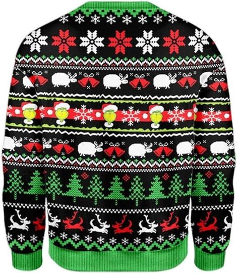 The Grin Ugly Christmas Sweater, My Day I'm Booked Grin Ugly Christmas Sweater - Image 4