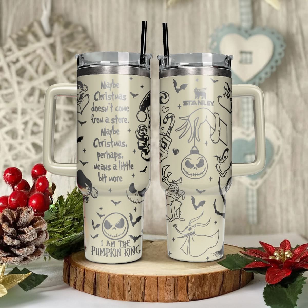 The Grinch And Friend Movies Christmas Custom Stanley Cup 40 oz 30 oz Tumbler With HandleTVC2301443