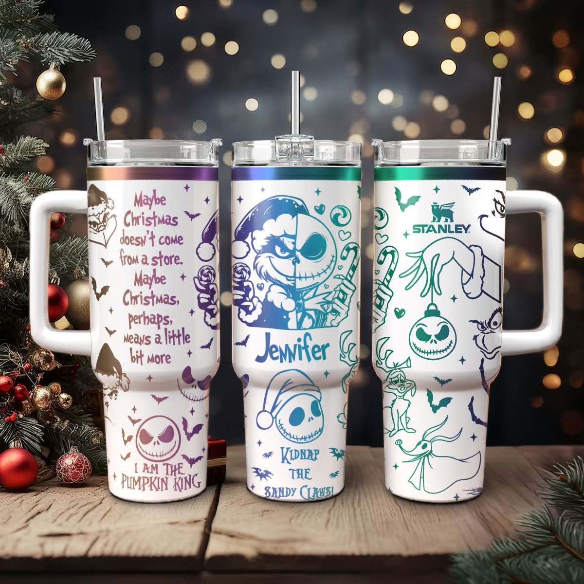 The Grinch And Friend Movies Christmas Custom Stanley Cup 40 oz 30 oz Tumbler With HandleTVC2301443