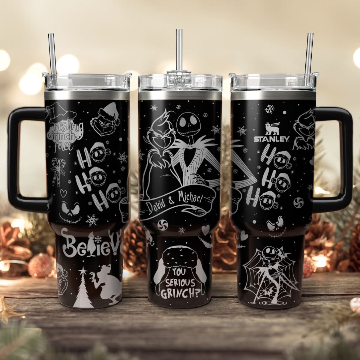 The Grinch And Friend Movies Christmas Custom Stanley Cup 40 oz 30 oz Tumbler With HandleTVC2301443