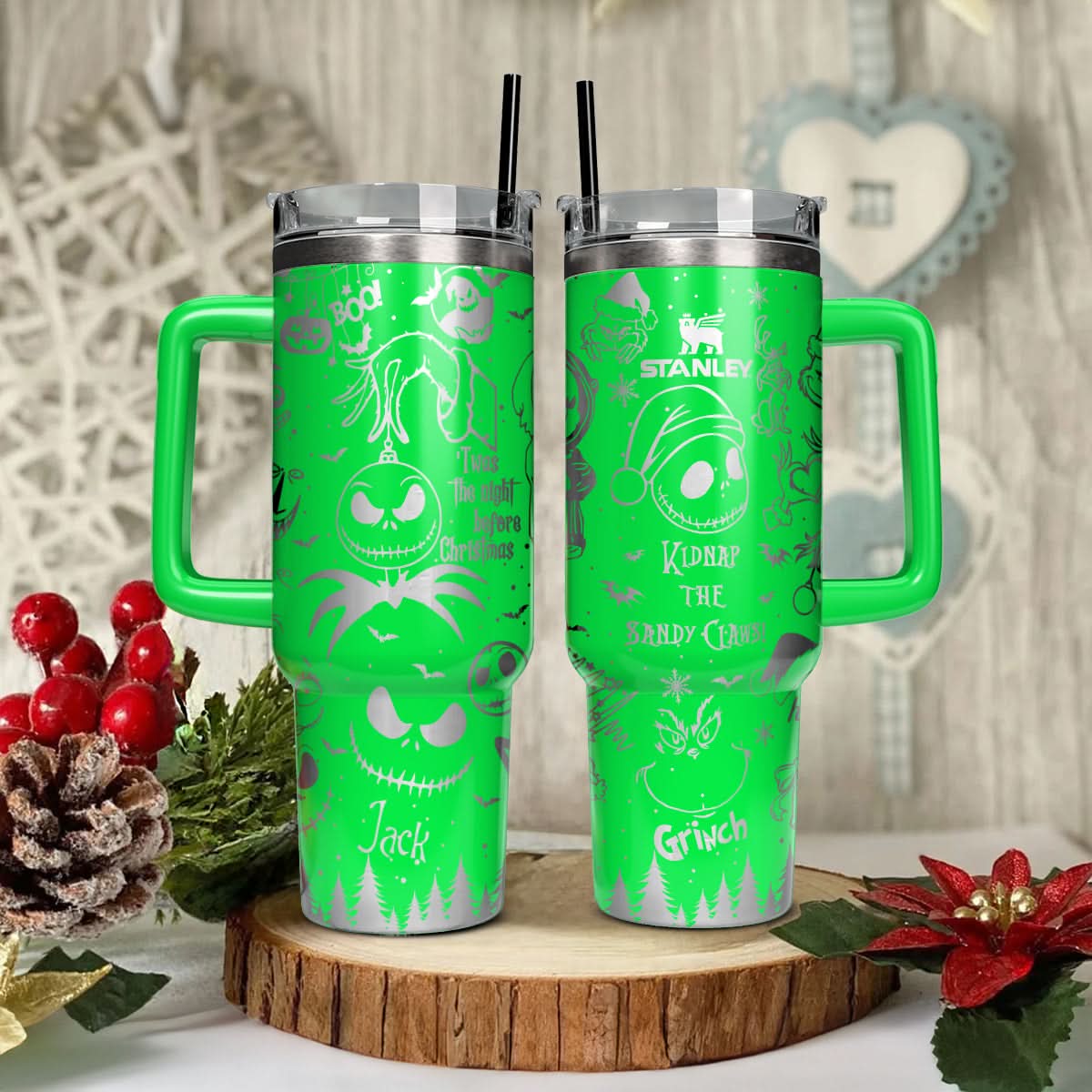 The Grinch And Friend Movies Custom Stanley Cup 40 oz 30 oz Tumbler With HandleTVC2301432