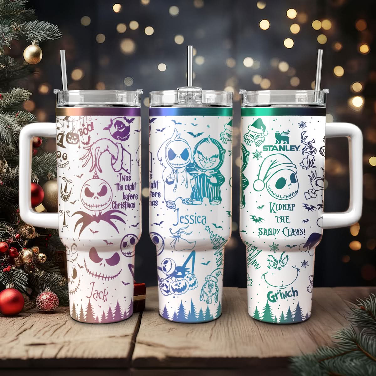 The Grinch And Friend Movies Custom Stanley Cup 40 oz 30 oz Tumbler With HandleTVC2301432