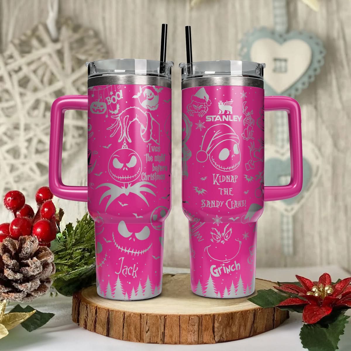 The Grinch And Friend Movies Custom Stanley Cup 40 oz 30 oz Tumbler With HandleTVC2301432