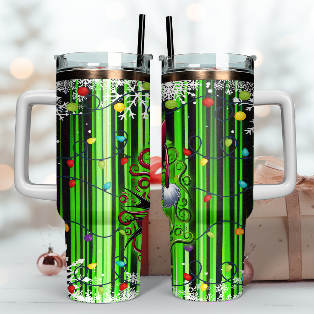 The Grinch and Jack Skellington Movies Christmas Custom Stanley Cup 40 oz 30 oz Tumbler With HandleTVC2301403 - Image 2