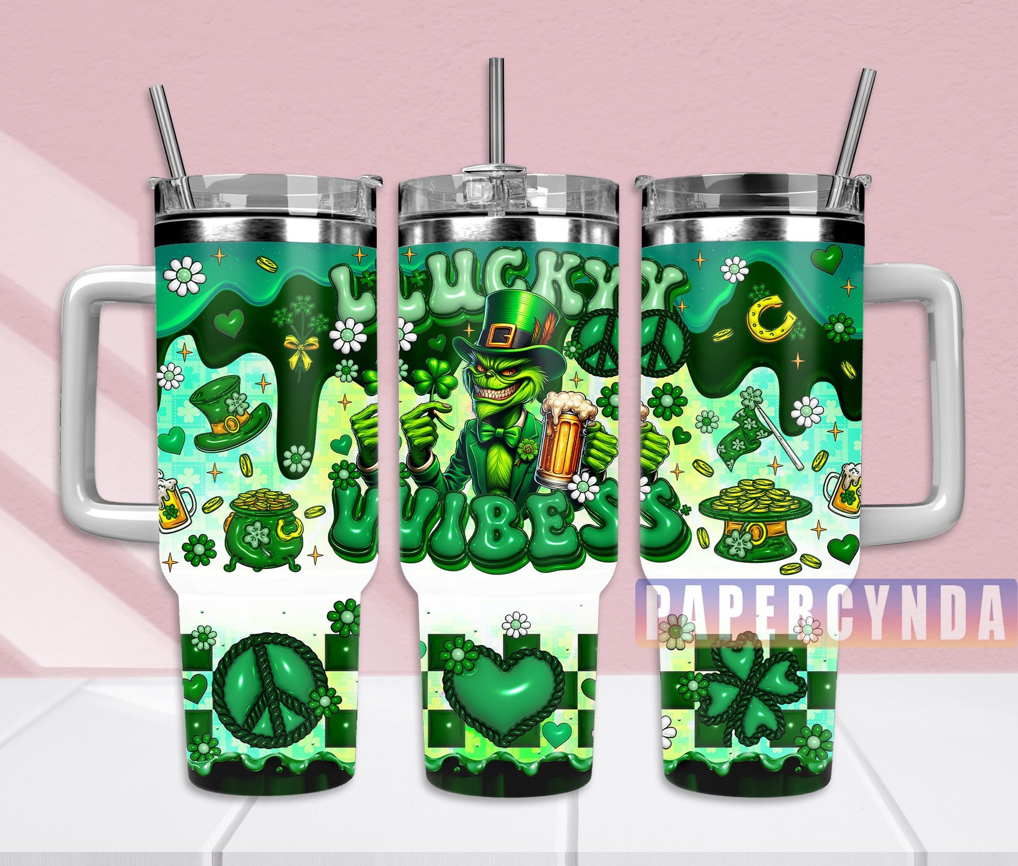 The Grinch Custom Stanley Cup 40 oz 30 oz Tumbler With HandleTVC2301834