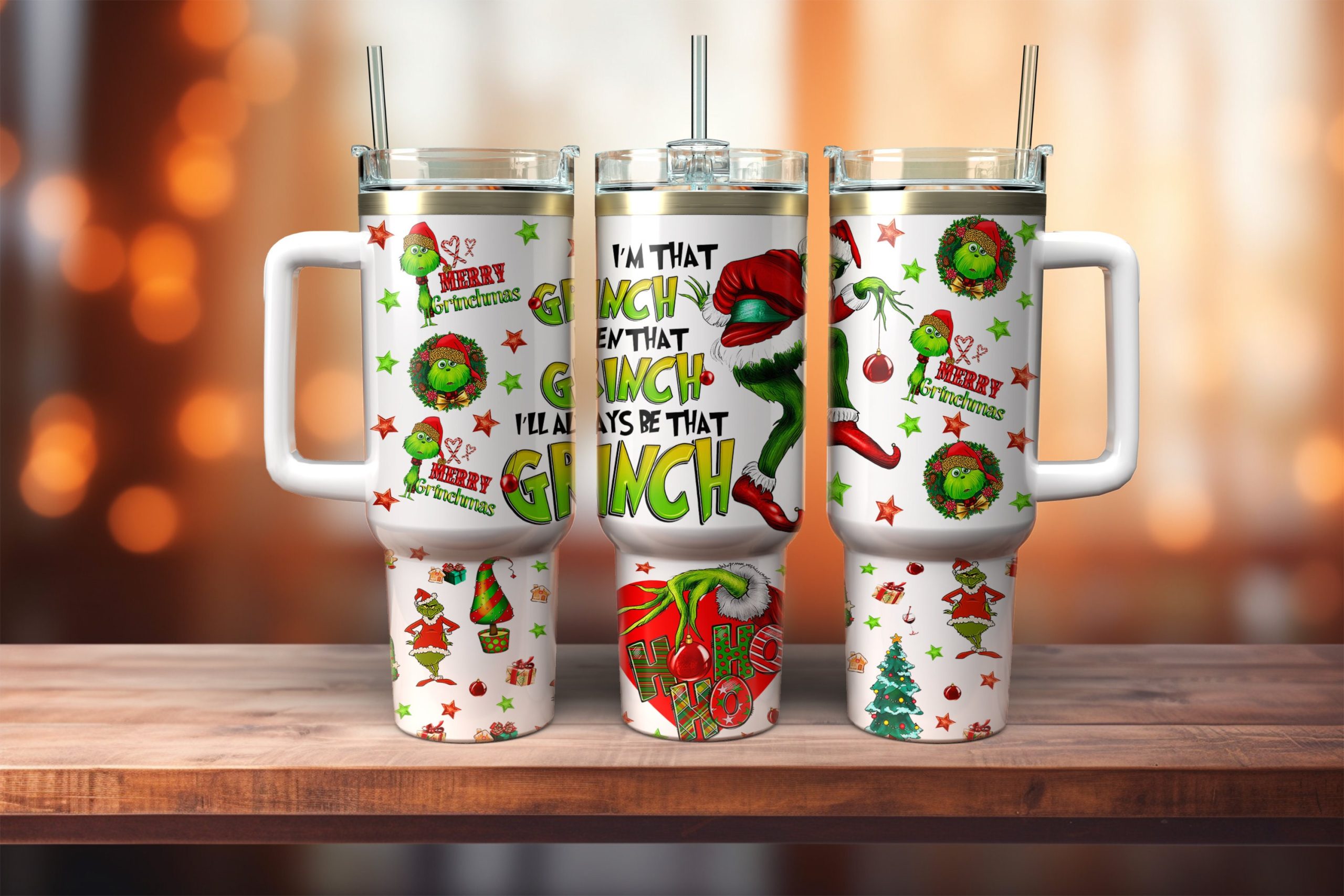 The Grinch Custom Stanley Cup 40 oz 30 oz Tumbler With HandleTVC2301842