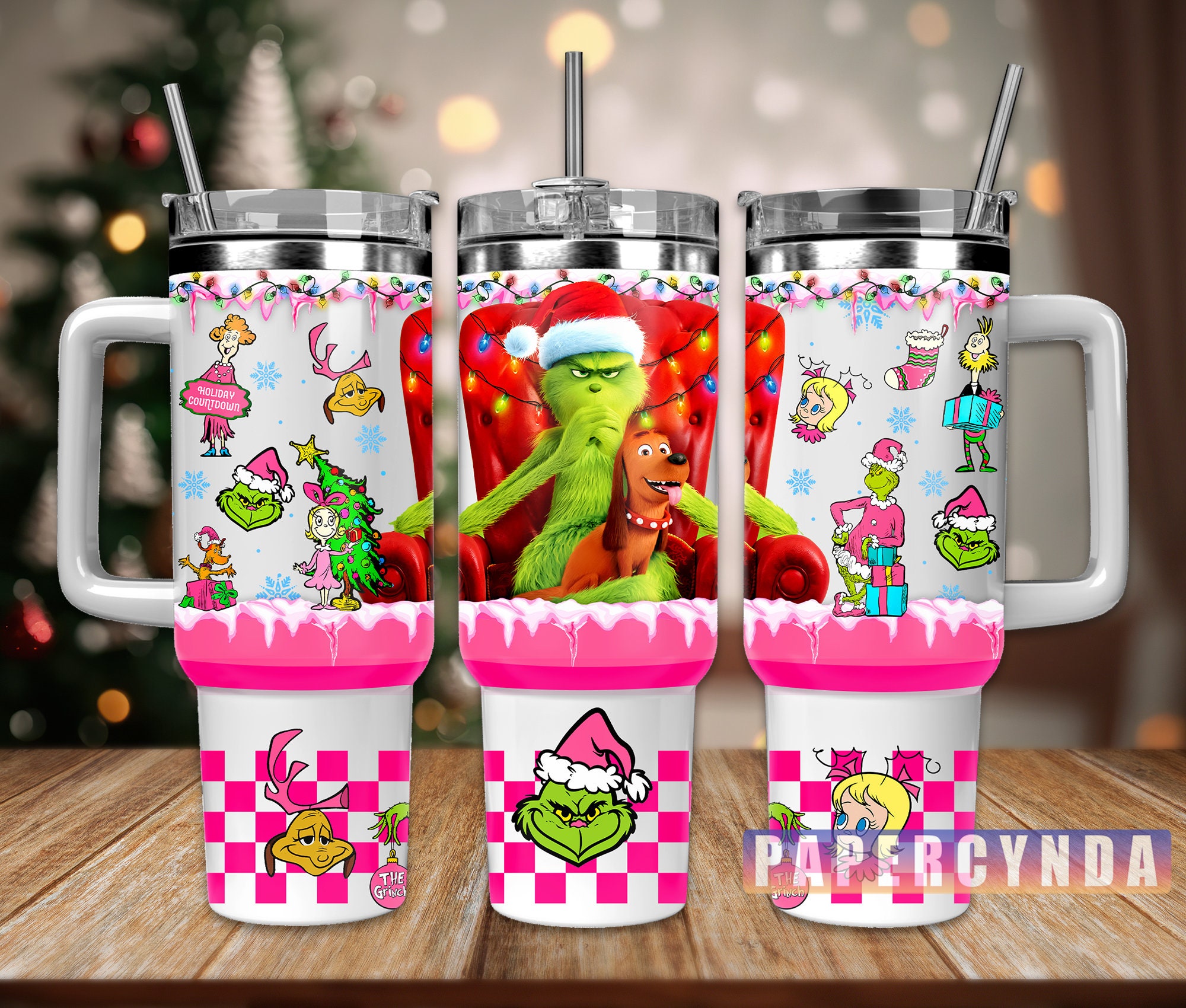 The Grinch Custom Stanley Cup 40 oz 30 oz Tumbler With HandleTVC2301845