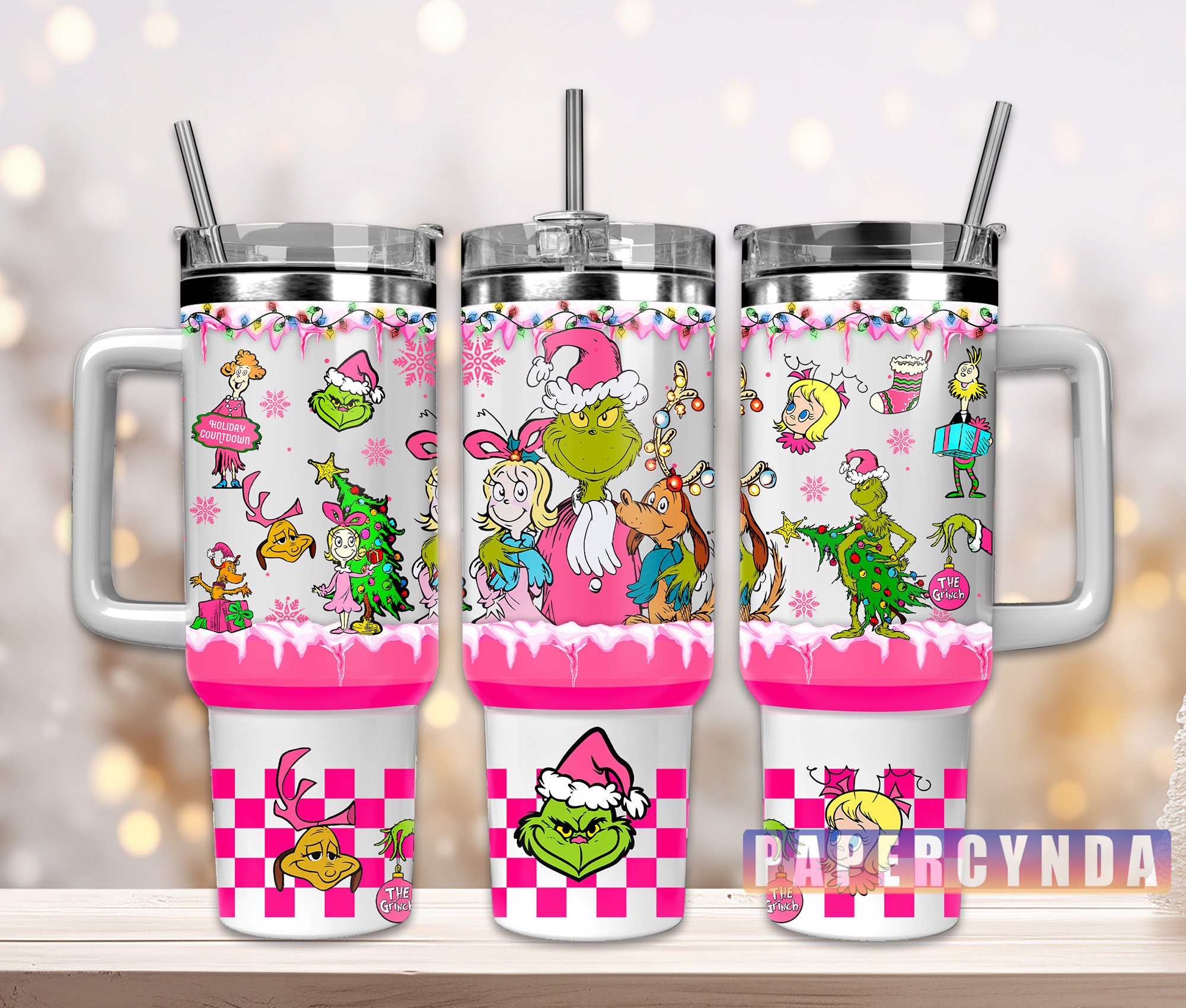 The Grinch Custom Stanley Cup 40 oz 30 oz Tumbler With HandleTVC2301845