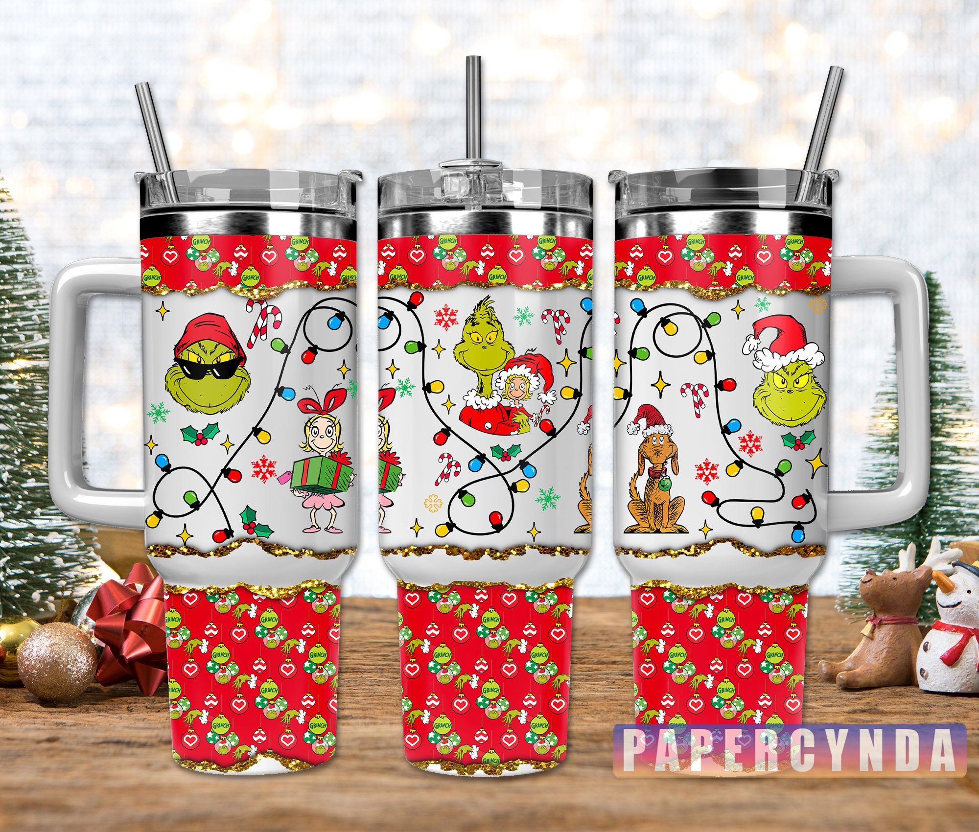 The Grinch Custom Stanley Cup 40 oz 30 oz Tumbler With HandleTVC2301845
