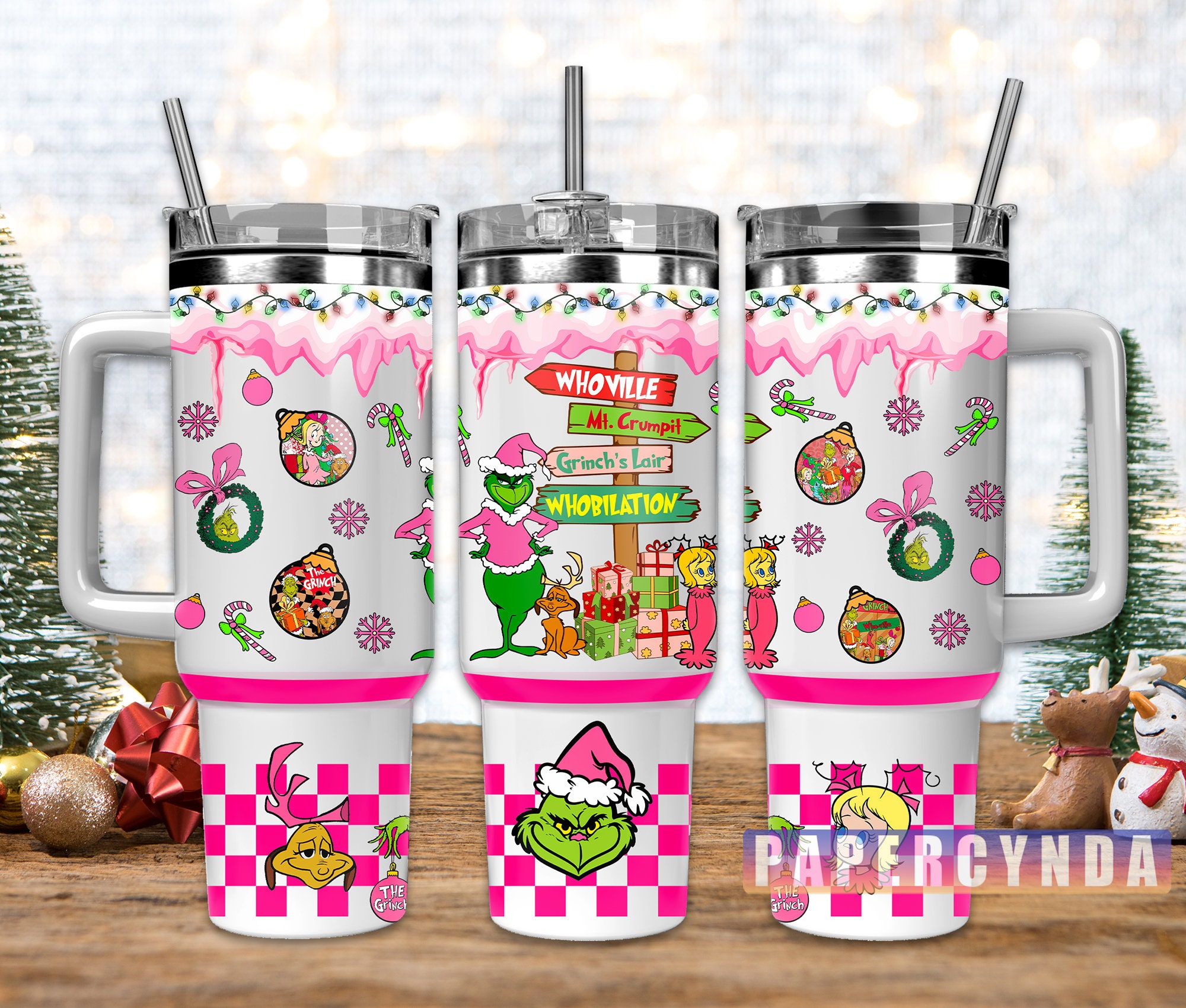 The Grinch Custom Stanley Cup 40 oz 30 oz Tumbler With HandleTVC2301845