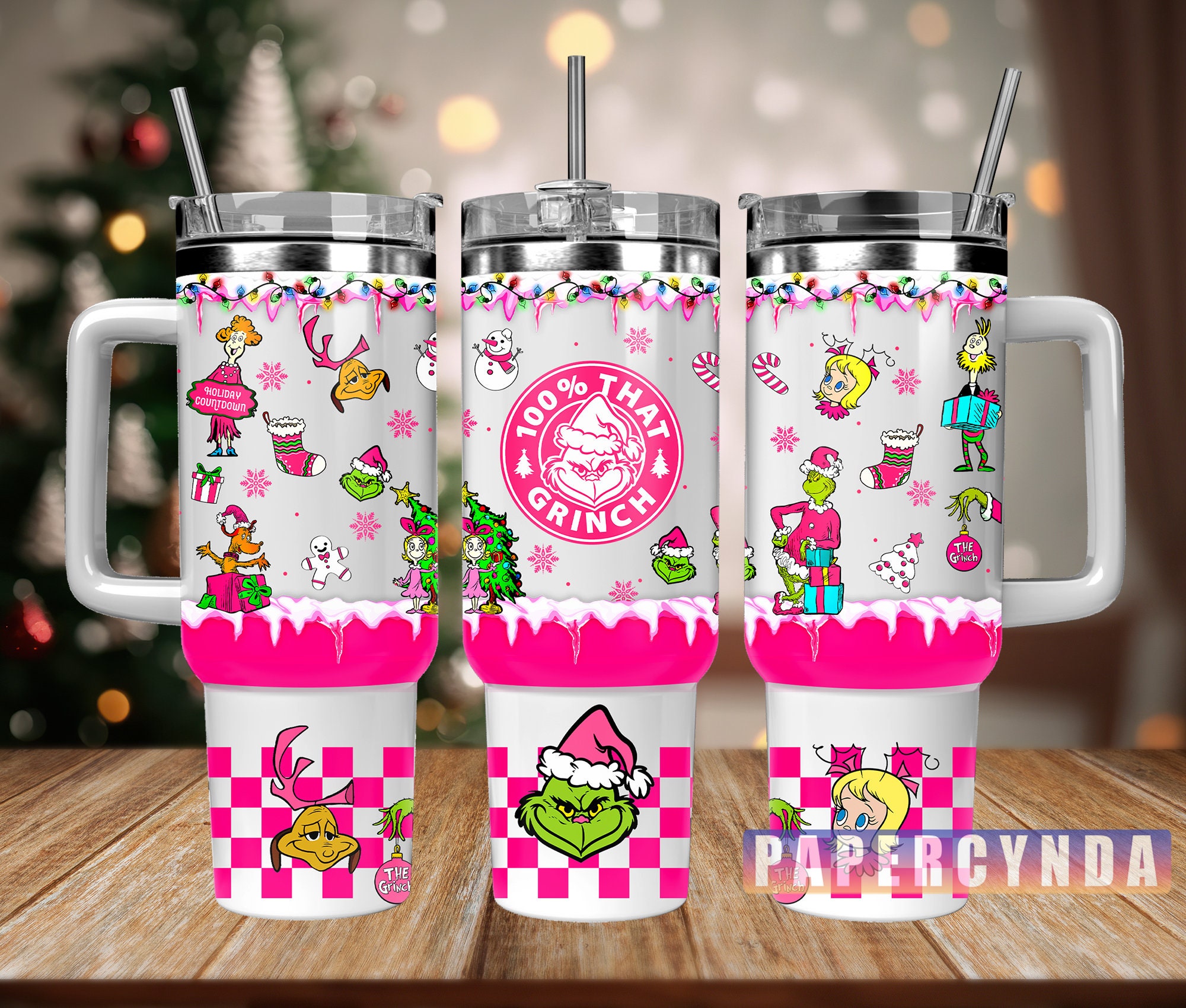 The Grinch Custom Stanley Cup 40 oz 30 oz Tumbler With HandleTVC2301845