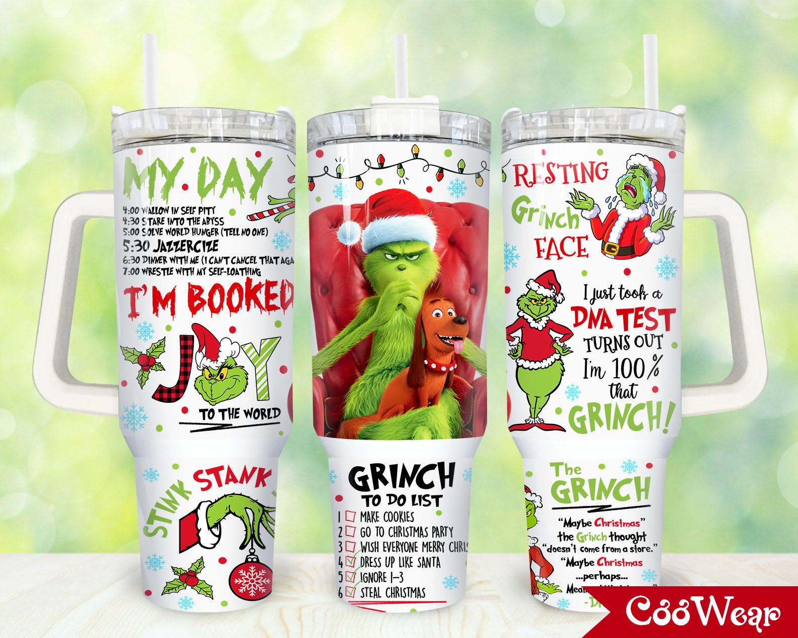 The Grinch Custom Stanley Cup 40 oz 30 oz Tumbler With HandleTVC2301870