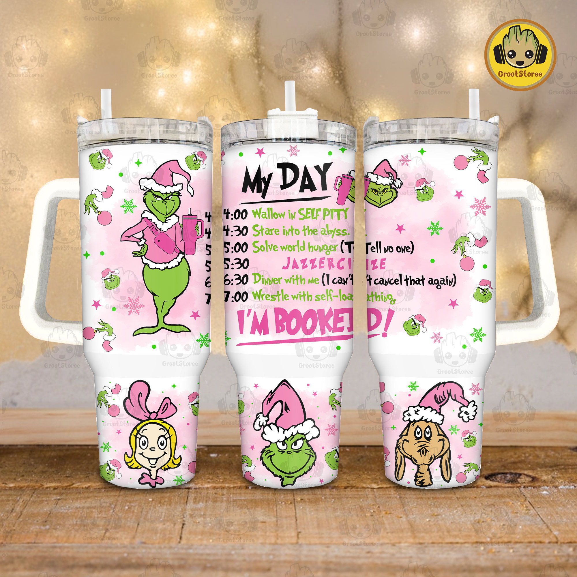 The Grinch Merry Xmas Disney Movies Custom Stanley Cup 40 oz 30 oz Tumbler With HandleTVC2301912