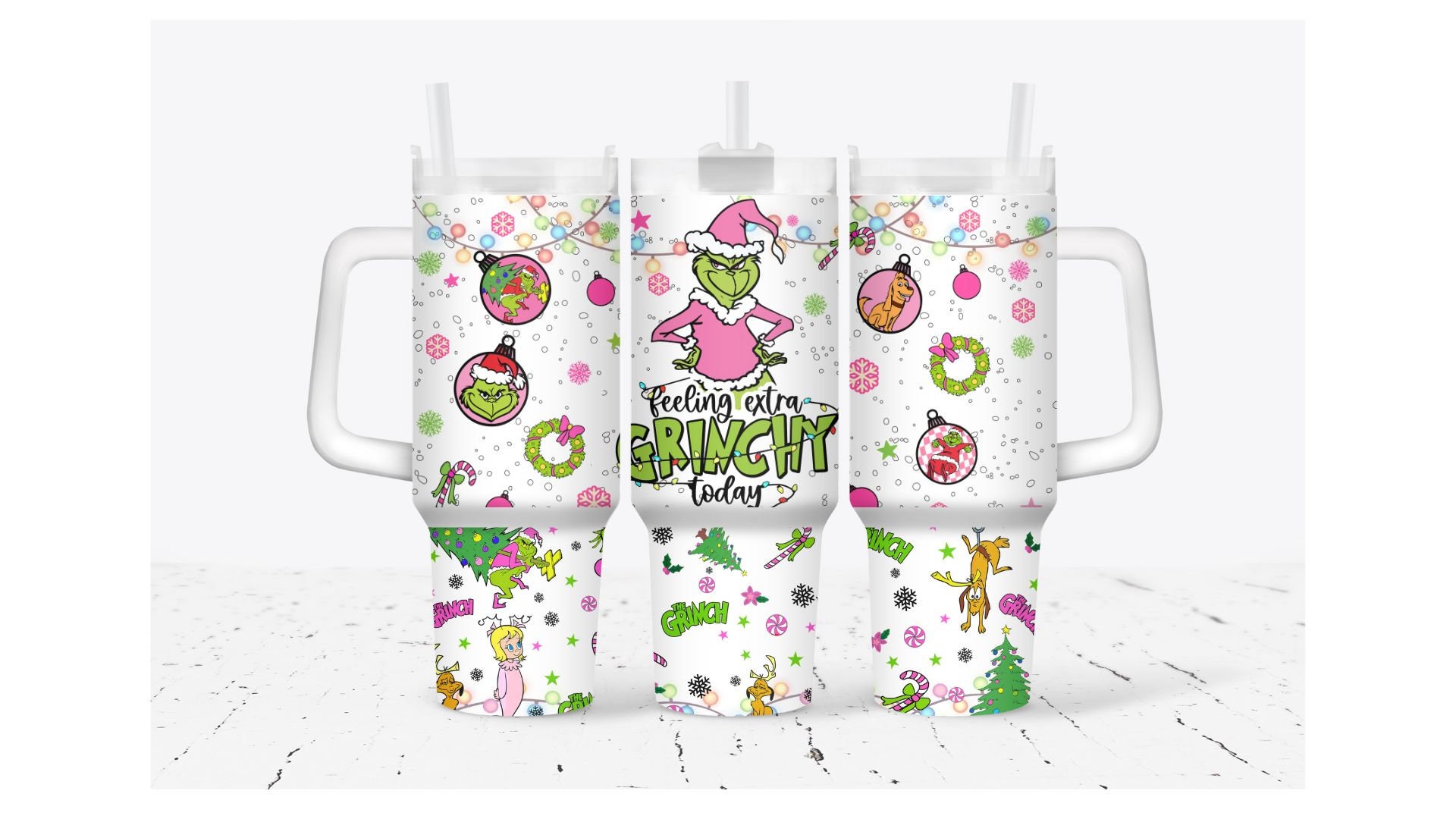 The Grinch Merry Xmas Movies Custom Stanley Cup 40 oz 30 oz Tumbler With HandleTVC2301919