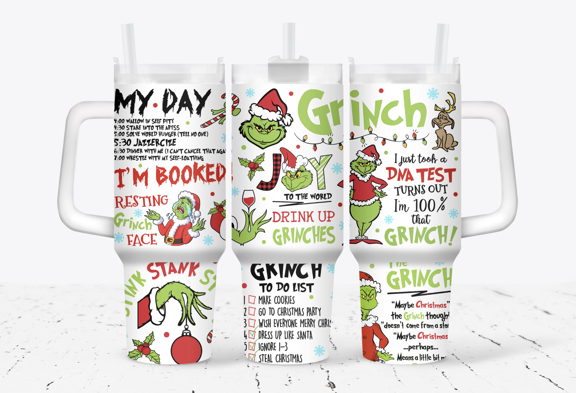 The Grinch Merry Xmas Movies Custom Stanley Cup 40 oz 30 oz Tumbler With HandleTVC2301930