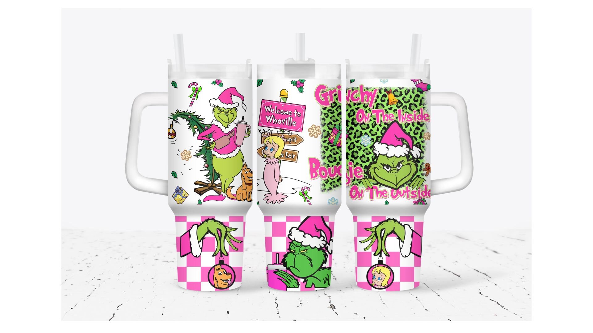 The Grinch Merry Xmas Movies Custom Stanley Cup 40 oz 30 oz Tumbler With HandleTVC2301931